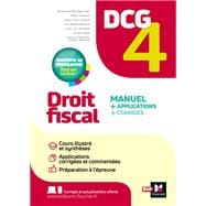 DCG 4 - Droit fiscal - Manuel et applications - Millésime 2025-2026