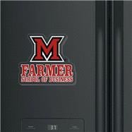 Miami University M over Farmer's School of Business  Acrylic Magnet