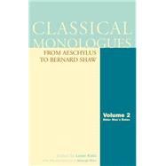 Classical Monologues Older Men: From Aeschylus to Bernard Shaw