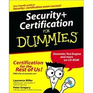 Security+ Certification For Dummies<sup>?</sup>,9780764525766