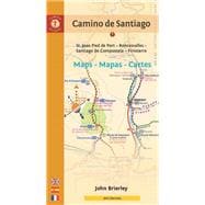 Camino de Santiago Maps - Mapas - Cartes : St. Jean Pied de Port - Roncesvalles - Santiago de Compostela - Finisterre