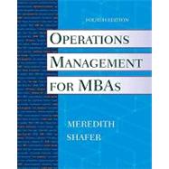 Operations Management for MBAs, 4th Edition
