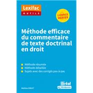 Méthode efficace du commentaire de texte doctrinal en droit (Licence - Master)