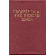 Professional Tax Record Book: 6-Ring Vinyl Binder with Tab Dividers