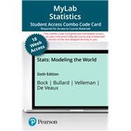 MyLab Statistics with Pearson eText -- 18-Weeks Combo Access Card -- for Stats