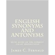 English Synonyms and Antonyms