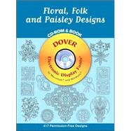 Floral, Folk and Paisley Designs CD-ROM and Book