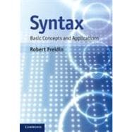 Syntax: Basic Concepts and Applications