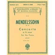Concerto No. 1 in G Minor, Op. 25 Schirmer Library of Classics Volume 61 Piano Duet NFMC 2024-2028 Selection