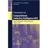 Transactions on Computational Collective Intelligence Xxv