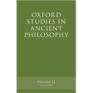 Oxford Studies in Ancient Philosophy, Volume 51