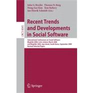 Recent Trends and Developments in Social Software