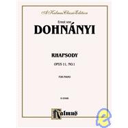 Rhapsody, Op. 11, No. 1: Kalmus Edition
