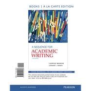 A Sequence for Academic Writing, Books a la Carte Edition