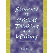 Elements Of Critical Thinking And Writing