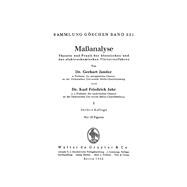 Maßanalyse: Theorie und Praxis der klassischen und der elektrochemischen Titrierverfahren, Teil 1