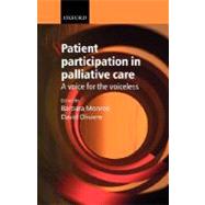 Patient Participation in Palliative Care A Voice for the Voiceless