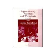 Public Speaking for College and Career: Supplementary Readings and Worksheets