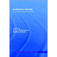 Durkheim's Suicide: A Century of Research and Debate