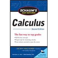 Schaum's Easy Outline of Calculus, Second Edition