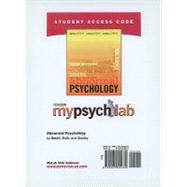 MyPsychLab Student Access Code Card for Abnormal Psychology (standalone)