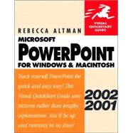 PowerPoint 2002/2001 for Windows and Macintosh: Visual QuickStart Guide,9780201775853 PowerPoint 2002/2001 for Windows and Macintosh: Visual QuickStart Guide,9780201775853