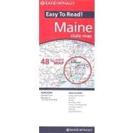 Rand McNally Easy to Read Maine State Map