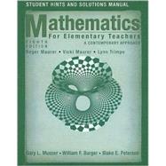 Mathematics for Elementary Teachers: A Contemporary Approach, Student Solutions Manual, 8th Edition