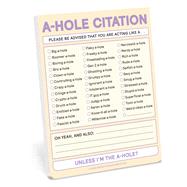 A-Hole Citation: Nifty Notes