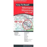 Rand Mcnally Easy to Read Montana/Wyoming: State Map