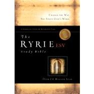 The Ryrie ESV Study Bible Calfskin Leather Black Red Letter Indexed