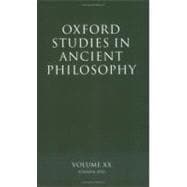 Oxford Studies in Ancient Philosophy  Volume XX: Summer 2001
