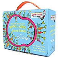 The Little Blue Boxed Set of 4 Bright and Early Board Books Hop on Pop; Oh, the Thinks You Can Think!; Ten Apples Up On Top!; The Shape of Me and Other Stuff