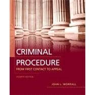 Criminal Procedure From First Contact to Appeal,9780132705868