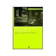 Readings in Urban Economics Issues and Public Policy