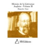 Histoire De La Littérature Anglaise