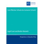Can Effective Schools Be Inclusive Schools?