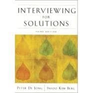 Interviewing For Solutions