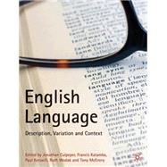 English Language Description, Variation and Context