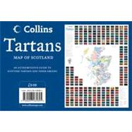 Tartans Wall Map of Scotland