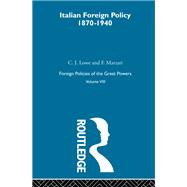 Italian Foreign Policy 1870-1940