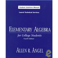 Elementary Algebra for College Students: Student Solutions Manual