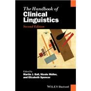 Handbook of Clinical Linguistics
