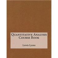 Quantitative Analysis Course Book