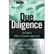 Due Diligence An M&A Value Creation Approach