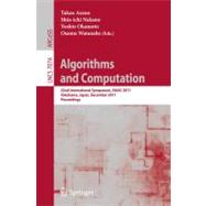 Algorithms and Computation : 22nd International Symposium, ISAAC 2011, Yokohama, Japan, December 5-8, 2011. Proceedings