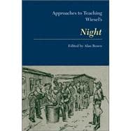 Approaches to Teaching Wiesel’s Night