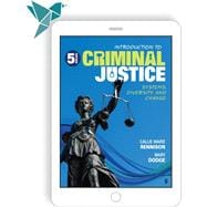 Sage Vantage: Introduction to Criminal Justice: Systems, Diversity, and Change