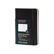 Moleskine 2013-2014 Weekly Planner, 18 Month, Large, Black, Hard Cover (5 x 8.25)