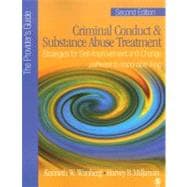 Criminal Conduct and Substance Abuse Treatment - The Provider's Guide; Strategies for Self-Improvement and Change; Pathways to Responsible Living,9781412905923